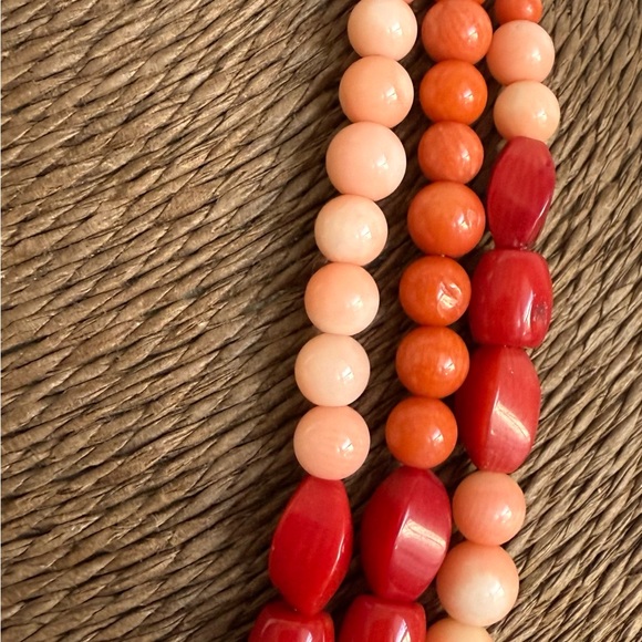 Jay King Dyed Coral and Sterling Silver Multi Strand Necklace - Picture 3 of 11